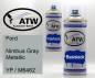 Preview: Ford, Nimbus Gray Metallic, YP / M6462: 400ml Sprühdose + 400ml Klarlack - Set, von ATW Autoteile West.